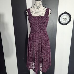 Pinup Purple Lace Dress